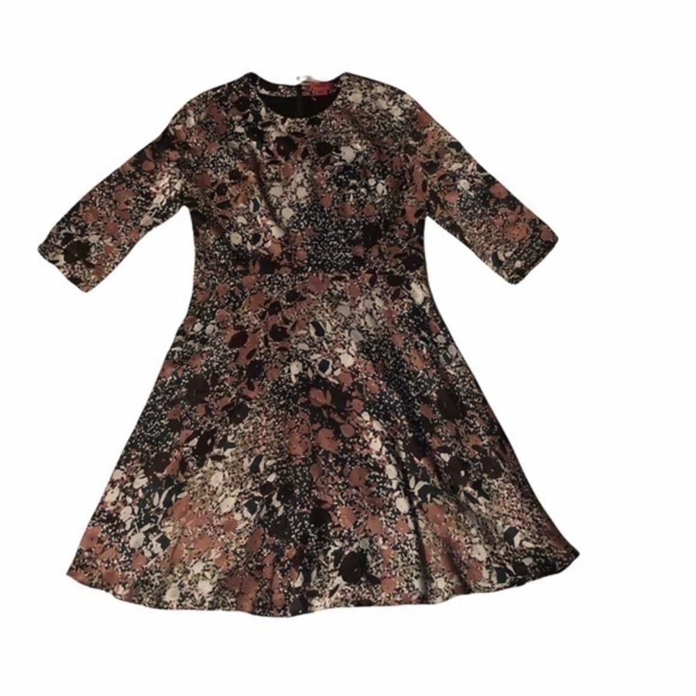 Hugo Hugo boss lux silk flared floral dress